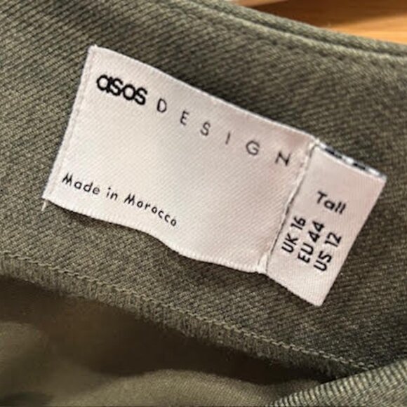 Mini Shift Dress - Tall - Deep Green Kahaki - Picture 4 of 4